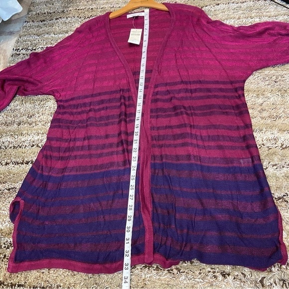 NWT Coldwater Creek 1X Rayon Open Cardigan Long lines - Picture 8 of 10